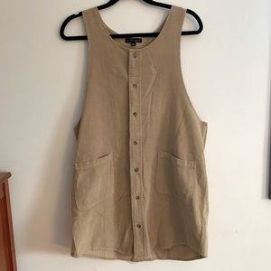 Corduroy pinafore dress size m/l never worn